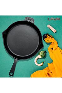 Döküm Yuvarlak Kızartma Tavası Döküm Demir Yekpare Saplı. Çap(Ø)30cm ürün fotoğrafı