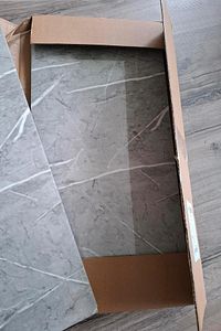 30x60 Cm Açık Gri Mermer Desenli Kendinden Yapışkanlı Seramik Köpük Banyo PVC Duvar Paneli ürün fotoğrafı