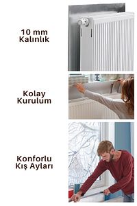Petek Kalorifer Arkası Isı Yalıtım Izolasyon Levhası Radyatör Arkalığı Plaka ürün fotoğrafı