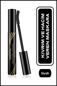 Essential Great Curl & Volume Mascara Kıvırma Etkili Hacim Veren Maskara 9 ml ürün fotoğrafı