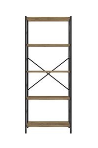 Denk Metal Mobilya Ceviz Kitaplık 5 Raflı 150 Cm ürün fotoğrafı