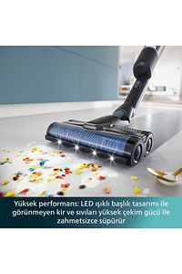 9000 Serisi Aquatrio Kablosuz Dik Süpürge, Otomatik Temizleme, Aquaspin Başlık, XW9463/11 ürün fotoğrafı