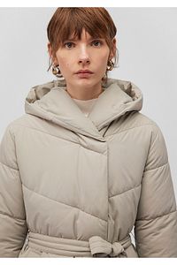 Kapüşonlu Bej Şişme Mont 1110045-70154 ürün fotoğrafı