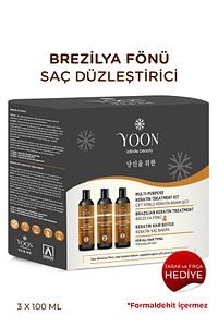 Brezilya Fönü, Saç Düzleştirme & Keratin Botoks, Güçlendirici Ve Besleyici Evde Keratin Bakım Seti ürün fotoğrafı