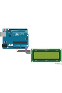 Arduino 2X16 Lcd Ekran (I2C Modüllü) ürün fotoğrafı