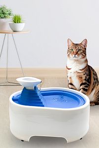 Kedi Su Pınarı Su Sebili 2 Litre Filtreli Sessiz Mavi ürün fotoğrafı