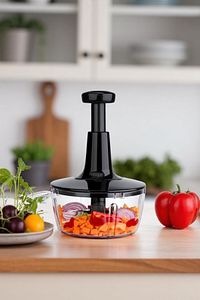 Manuel Bas Kes Xl Pratik El Robotu 1500ml Yeni Nesil Doğrayıcı, Büyük El Rondosu , Pratik Rondo ürün fotoğrafı