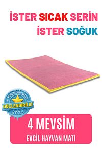 Serin (60X40CM) - 4 Mevsim Kedi/ Köpek Matı, Sıcak Veya Soğuk Kullanılabilen Minder Yatak ürün fotoğrafı