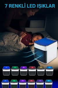 Taşınabilir Hava Soğutucu Usb Mini Klima Fan 3 Kademeli Hava Temizleyici ürün fotoğrafı
