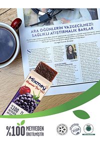 Böğürtlen Meyve Barı 24 Adet | Sağlıklı Atıştırmalıklar – Vegan, Glutensiz, Koruyucusuz 20gx 24adet ürün fotoğrafı