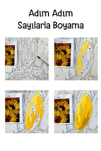 Kaplumbağa Terbiyecisi Sayılarla Boyama Seti Çerçeveli Kasnaklı (KY 24) ürün fotoğrafı