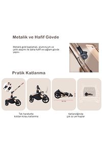 Egg 6 in 1 Krem Çift Yönlü Travel Sistem Bebek Arabası 360 Derece Döner ürün fotoğrafı