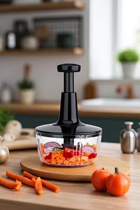 Manuel Bas Kes Xl Pratik El Robotu 1500ml Yeni Nesil Doğrayıcı, Büyük El Rondosu , Pratik Rondo ürün fotoğrafı