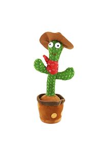 Happy Store Konuşan Dans Eden, Müzikli Işıklı Saksı Kaktüs Peluş Oyuncak New Tivens ürün fotoğrafı