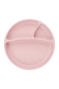 Porsiyon Vakum Tabanlı Silikon Tabak - Pinky Pink ürün fotoğrafı