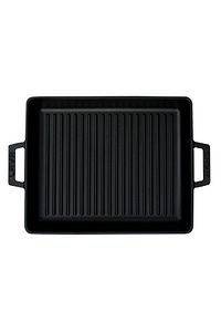 Döküm Dikdörtgen Izgara Tavası Döküm Demir Yekpare Çift Kulplu Ölçü 26x32cm. ürün fotoğrafı