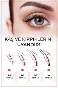 Kaş & Kirpik Güçlendirici Biotin+Peptit+Bitkisel Yağ Kompleksi Uzatma,Gürleştirme ve Dökülme Karşıtı ürün fotoğrafı