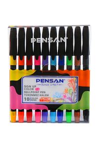 Sign Pen Color 1.0mm Tükenmez Kalem 10'lu Set ürün fotoğrafı