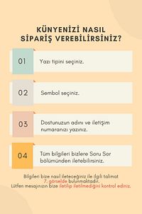 Isimli Çelik Kedi Köpek Künyesi ( 35 Sembol Seçeneği Ile Kendi Künyeni Tasarla ) ürün fotoğrafı