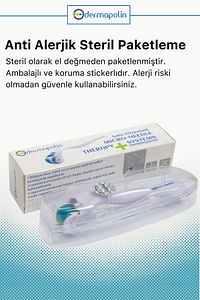Orijinal %100 Titanyum 0,50mm 540 Iğneli 100 Kullanım Anti Alerjik Saç & Cilt Bakım Dermaroller ürün fotoğrafı