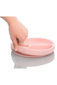 Porsiyon Vakum Tabanlı Silikon Tabak - Pinky Pink ürün fotoğrafı