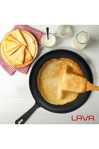 Döküm Yuvarlak Pizza Krep Pankek Tavası Döküm Demir Yekpare Saplı Çap(Ø)26cm. ürün fotoğrafı