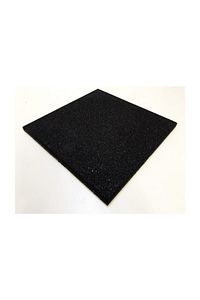 Karo Kauçuk Zemin Kaplama 40x40 2cm Siyah ürün fotoğrafı
