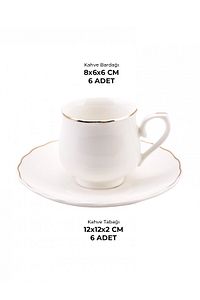 Beykoz 6 Kişilik Kahve Fincanı Takımı 90 ml ürün fotoğrafı