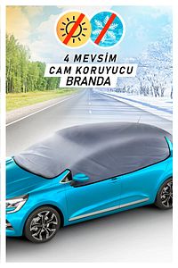 Araba Buz Kar Güneş Koruyucu Yarım Branda Kar Buz Önleyici Oto Ön Yan Arka Cam Koruyucu Örtü ürün fotoğrafı