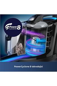 Marathon Daily Torbasiz Elektrikli Süpürge, 750W, PowerCyclone 8, Alerji Kilit Sistemi, XB7150/07 ürün fotoğrafı
