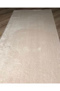 Krem  Kaymaz Taban Yıkanabilir Pofuduk Lüx Post Peluş Kesme Halı Yolluk ürün fotoğrafı