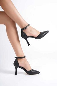 Kadın Siyah Yüksek Topuklu Stiletto Ayakkabı ürün fotoğrafı