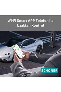 22kW Taşınabilir Elektrikli Araç Şarj İstasyonu 32A Trifaze/Monofaze (220V Dönüştürücü Hediyeli) ürün fotoğrafı