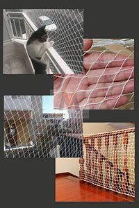 2,5x10m Kedi Balkon Filesi | Kuş Koruma Filesi | Uv Dayanıklı Balkon Güvenlik Ağı -montaj Seti Hariç ürün fotoğrafı