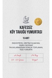 Doğal Kafessiz Köy Tavuğu Yumurtası 15 Adet ürün fotoğrafı