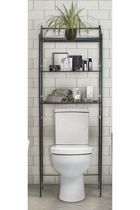 Retodesing Metal Wc Arka Rafı, Banyo Klozet Rafi, Kağıtlık ürün fotoğrafı