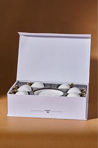 Satürn 6 Kişilik Kahve Fincan Takımı 100 ml Gold ürün fotoğrafı
