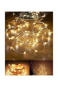48 Fotoğraf, 3 Metre Peri Led, 48 Mandal ve Jüt İp Seti, Anı duvarı, Çerçeve ürün fotoğrafı