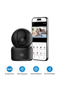 Akıllı Kamera Wifi 3mp 1296p 360° Gece Görüşlü Çift Yönlü Ses - Hareket Algılama ürün fotoğrafı