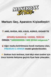 Ayarlanabilir Ekran Kartı Tutucu, Siyah Oval Seri, Ekran Kartı Destek Aparatı ürün fotoğrafı