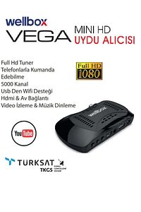 Vega Çanaklı Çanaksız Wifi Anten Dahil Full Hd Free Ip Yeni Nesil Extra Tuşlu Uyumlu ürün fotoğrafı