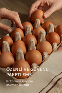 Doğal Kafessiz Köy Tavuğu Yumurtası 15 Adet ürün fotoğrafı