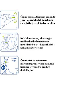 7700 Uyku Kulak Tıkacı Gürültü Ses Önleyici - 10 Çift ürün fotoğrafı