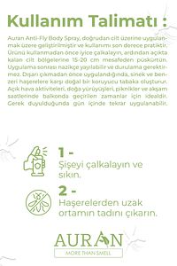 Anti-fly Sinek, Sivrisinek, Kene Ve Haşere Kovucu, Vücut Koruyucu, Bitkisel Sinek Savar Sprey 100ml ürün fotoğrafı