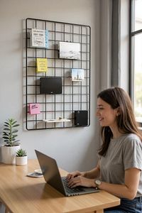 Tel Fotoğraf Askısı Tel Askılık Metal Pano Duvar Askılığı Notluk ürün fotoğrafı
