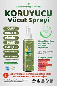 Doğal Koruyucu Vücut Sprey, Dış Etkenlere Karşı Etkili Koruma, Bebek Ve Çocuklar Için Güvenli 100 ml ürün fotoğrafı