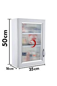 Ecza Dolabı İçi Dolu İlk Yardım İçerikli PVC 50x35x16 CM 159 ürün fotoğrafı