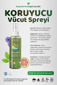 Doğal Koruyucu Vücut Sprey, Dış Etkenlere Karşı Etkili Koruma, Bebek Ve Çocuklar Için Güvenli 100 ml ürün fotoğrafı