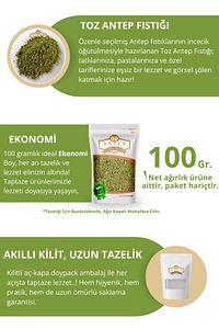 Toz Antep Fıstığı (Boz İçten Çekilmiş) | 100 Gr. ürün fotoğrafı