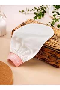 1 Adet Ekru Banyo Duş Kesesi Peeling Eldiveni %100 Floş Ipek Normal Ciltler Için ürün fotoğrafı